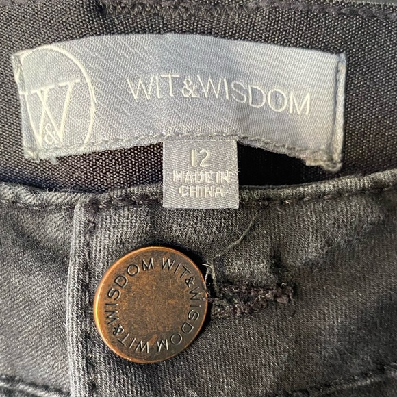 Wit & Wisdom Black Jeans, Size 12, Womens Ab Solution Skinny High Rise. - Picture 3 of 6